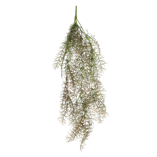 GloboStar® Artificial Garden HANGING FOENICULUM 20848 Τεχνητό Διακοσμητικό Κρεμαστό Φυτό Φοινίκουλο Μ30 x Π12 x Υ88cm