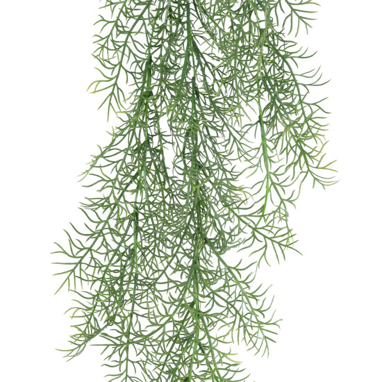 GloboStar® Artificial Garden HANGING FOENICULUM 20849 Τεχνητό Διακοσμητικό Κρεμαστό Φυτό Φοινίκουλο Μ30 x Π12 x Υ88cm