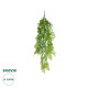 GloboStar® Artificial Garden HANGING FERN 20853 Τεχνητό Διακοσμητικό Κρεμαστό Φυτό Φτέρη Μ30 x Π14 x Υ85cm