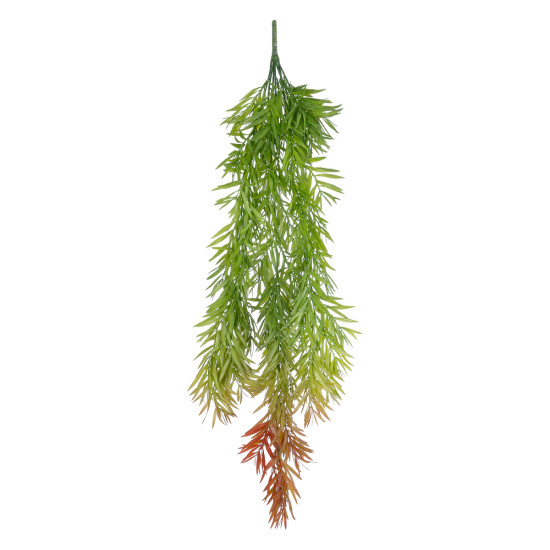 GloboStar® Artificial Garden HANGING BARLEY 20858 Τεχνητό Διακοσμητικό Κρεμαστό Φυτό Κριθάρι Μ26 x Π15 x Υ81cm