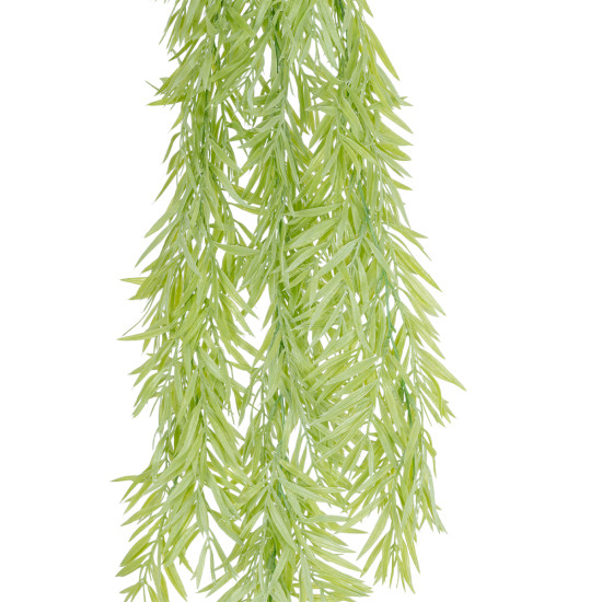 GloboStar® Artificial Garden HANGING BARLEY 20859 Τεχνητό Διακοσμητικό Κρεμαστό Φυτό Κριθάρι Μ26 x Π15 x Υ81cm