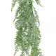 GloboStar® Artificial Garden HANGING FERN 20863 Τεχνητό Διακοσμητικό Κρεμαστό Φυτό Φτέρη Μ28 x Π15 x Υ90cm