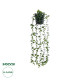 GloboStar® Artificial Garden HANGING EUCALYPTUS LEAF 20884 - Τεχνητό Κρεμαστό Διακοσμητικό Φυτό Φύλλα Ευκάλυπτου Φ17 x Y60cm