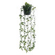 GloboStar® Artificial Garden HANGING EUCALYPTUS LEAF 20884 - Τεχνητό Κρεμαστό Διακοσμητικό Φυτό Φύλλα Ευκάλυπτου Φ17 x Y60cm