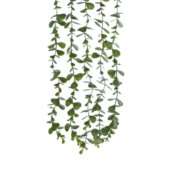 GloboStar® Artificial Garden HANGING EUCALYPTUS LEAF 20884 - Τεχνητό Κρεμαστό Διακοσμητικό Φυτό Φύλλα Ευκάλυπτου Φ17 x Y60cm