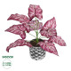 GloboStar® Artificial Garden RED POLKA 20887 Τεχνητό Διακοσμητικό Φυτό Κόκκινη Πόλκα Φ38 x Υ33cm