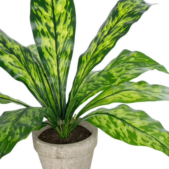 GloboStar® Artificial Garden  SPATHIPHYLLUM POTTED PLANT 20905 Διακοσμητικό Φυτό Σπαθίφυλλο Φ40 x Υ33cm