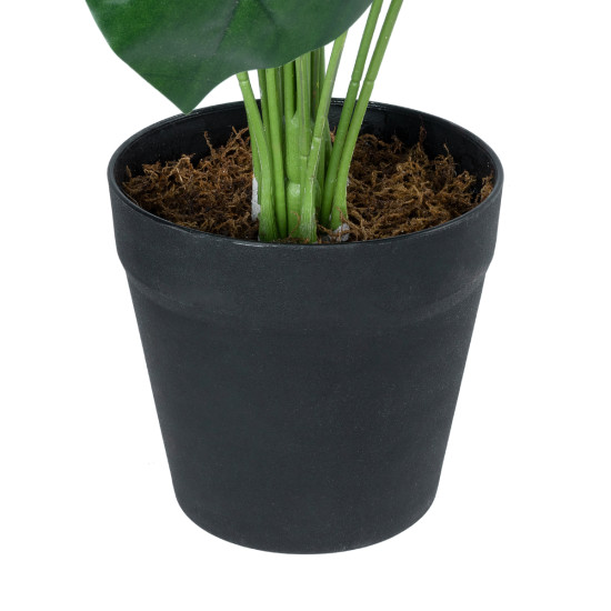 GloboStar® Artificial Garden MONSTERA PLANT 20909 - Διακοσμητικό Φυτό Μονστέρα Φ50 x Υ75cm