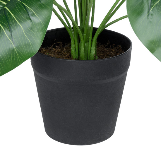 GloboStar® Artificial Garden PHILODENDRON PLANT 20910 Διακοσμητικό Φυτό Φυλλόδεντρο Φ70 x Υ75cm