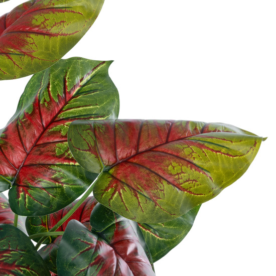 GloboStar® Artificial Garden CALADIUM MIX 20911 Διακοσμητικό Φυτό Καλάντιουμ Υ75cm