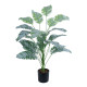 GloboStar® Artificial Garden BANANA ZEBRA PLANT 20919 - Διακοσμητικό Φυτό Μπανανιά Ζέβρα Φ78 x Υ80cm