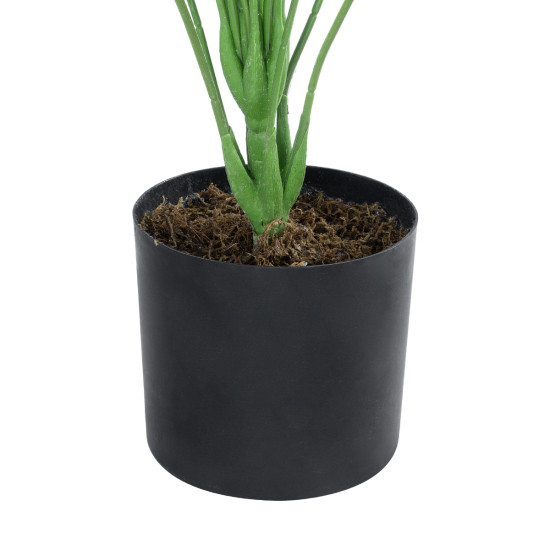 GloboStar® Artificial Garden BANANA ZEBRA PLANT 20919 - Διακοσμητικό Φυτό Μπανανιά Ζέβρα Φ78 x Υ80cm