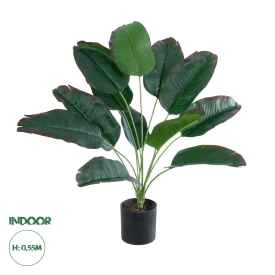 GloboStar® Artificial Garden BANANA PLANT 20928 - Διακοσμητικό Φυτό Μπανανιά Φ70 x Υ55cm