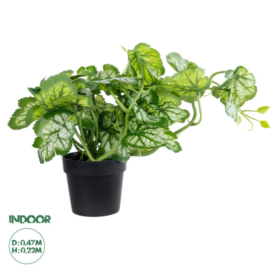 GloboStar® Artificial Garden BEGONIA PLANT 20958 Διακοσμητικό Φυτό Βιγόνια Φ47 x Υ22cm