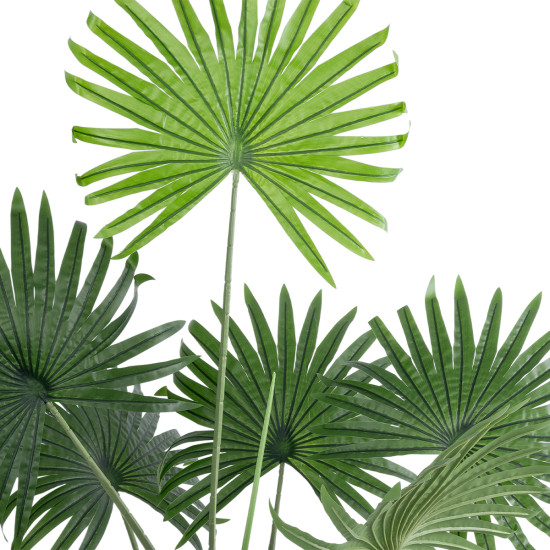 GloboStar® Artificial Garden SERENOA PALM PLANT 20971 Διακοσμητικό Φυτό Φοίνικα Σερενόα Φ60 x Υ140cm