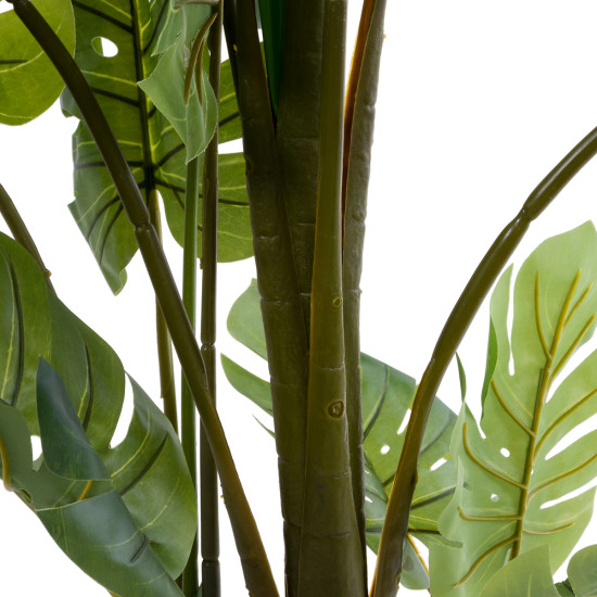 GloboStar® Artificial Garden MONSTERA 20973 - Τεχνητό Διακοσμητικό Φυτό Μονστέρα Φ120 x Υ140cm