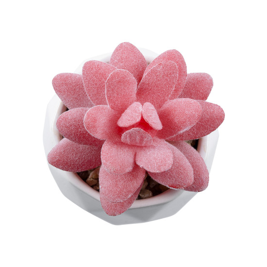 GloboStar® Artificial Garden SUCCULENT SEDEVERIA 20981 Διακοσμητικό Φυτό Παχύφυτο Σεντεβέρια Υ8cm