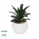 GloboStar® Artificial Garden SUCCULENT ALOE POTTED PLANT 20983 Διακοσμητικό Φυτό Αλόης Φ9 x Υ12cm