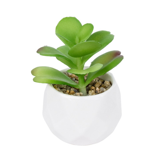 GloboStar® Artificial Garden SUCCULENT KALANCHOE POTTED PLANT 20995 Διακοσμητικό Φυτό Καλαχόη  Φ8 x Υ10cm