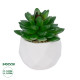 GloboStar® Artificial Garden SUCCULENT SEDEVERIA POTTED PLANT 21002 Διακοσμητικό Φυτό Σεδεβέρια  Φ8 x Υ9cm