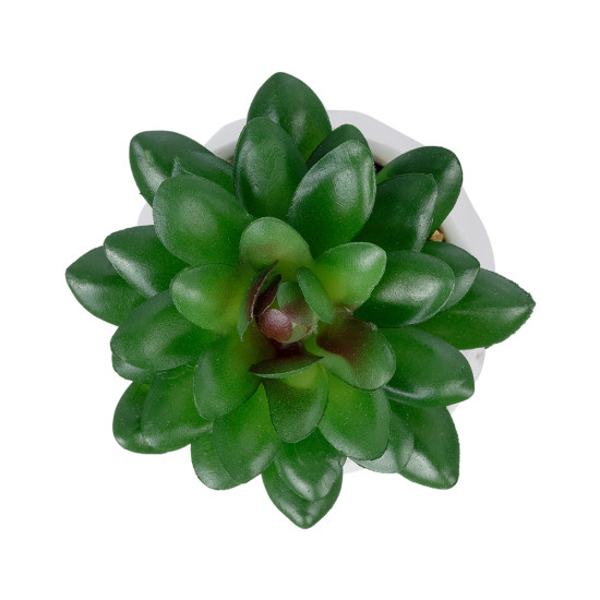 GloboStar® Artificial Garden SUCCULENT SEDEVERIA POTTED PLANT 21002 Διακοσμητικό Φυτό Σεδεβέρια  Φ8 x Υ9cm