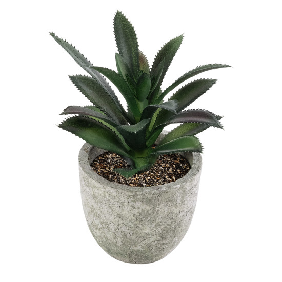 GloboStar® Artificial Garden SUCCULENT ALOE 21011 Διακοσμητικό Φυτό Παχύφυτο Αλόη Υ13cm