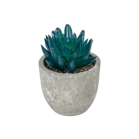 GloboStar® Artificial Garden SUCCULENT SEDEVERIA POTTED PLANT 21018 Διακοσμητικό Φυτό Σεδεβέρια  Φ6,5 x Υ9cm