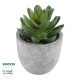 GloboStar® Artificial Garden SUCCULENT SEDEVERIA 21023 Διακοσμητικό Φυτό Παχύφυτο Σεντεβέρια Υ10cm