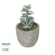 GloboStar® Artificial Garden SUCCULENT SEDEVERIA POTTED PLANT 21027 Διακοσμητικό Φυτό Σεδεβέρια  Φ5 x Υ11cm