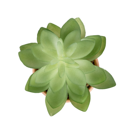 GloboStar® Artificial Garden SUCCULENT ECHEVERIA POTTED PLANT 21048 Διακοσμητικό Φυτό Εχεβέρια Φ13 x Υ18cm