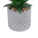 GloboStar® Artificial Garden SUCCULENT ALOE 21096 Διακοσμητικό Φυτό Παχύφυτο Αλόη Υ17cm