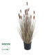 GloboStar® Artificial Garden BROWN LAGURUS 21099 Διακοσμητικό Φυτό Καφέ Λαγοουρά Υ70cm