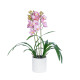 GloboStar® Artificial Garden PALE PINK CHERRY CYMBIDIUM 21403 Διακοσμητικό Φυτό Ροζ Κυμβίδιο Υ60cm