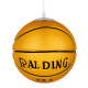 GloboStar® SPALDING NBA 00649 Μοντέρνο Κρεμαστό Παιδικό Φωτιστικό Οροφής Μονόφωτο 1 x E27 Πορτοκαλί Γυάλινο Φ25 x Υ25cm