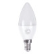 GloboStar® 60000 Λάμπα LED E14 C37 Κεράκι 4W 400lm 260° AC 220-240V IP20 Φ3.7 x Υ10cm Ψυχρό Λευκό 6000K - 3 Years Warranty