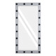 GloboStar® MAKEUP MIRROR-160x80-3 Μοντέρνος Καθρέπτης Μακιγιάζ με Πλαίσιο Φυσικού Ξύλου με Διακόπτη On/Off 20 x E27 AC220-240V - Μ80 x Π7 x Υ160cm - Γκρι Τσιμέντου