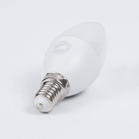 GloboStar® 60000 Λάμπα LED E14 C37 Κεράκι 4W 400lm 260° AC 220-240V IP20 Φ3.7 x Υ10cm Ψυχρό Λευκό 6000K - 3 Years Warranty