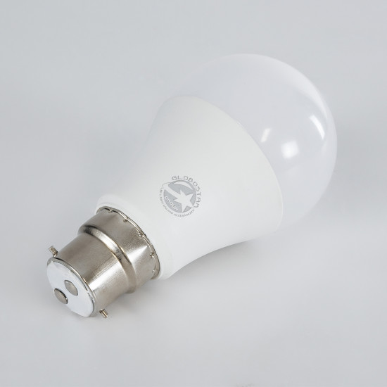 GloboStar® 60051 Λάμπα LED B22 A60 Γλόμπος 10W 1000lm 360° AC 220-240V IP20 Φ6 x Υ11cm Ψυχρό Λευκό 6000K - 3 Χρόνια Εγγύηση