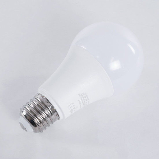 GloboStar® 60055 Λάμπα LED E27 A60 Γλόμπος 10W 970lm 260° AC 175-265V IP20 Φ6 x Υ11cm Φυσικό Λευκό 4500K με Αισθητήρα Κίνησης Micro Wave - 3 Χρόνια Εγγύηση