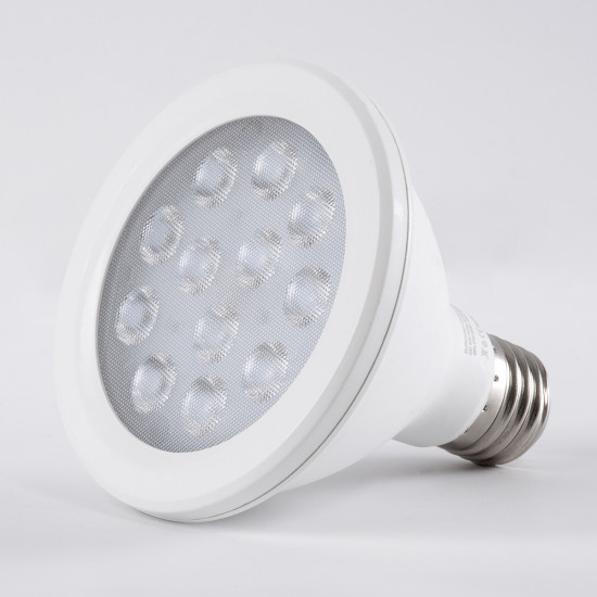 GloboStar® 60085 Λάμπα LED E27 PAR30 Σποτ 12W 1164lm 36° AC 220-240V IP20 Φ9.5 x Υ9.5cm Φυσικό Λευκό 4500K - 3 Χρόνια Εγγύηση