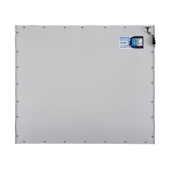 GloboStar® 60209 Χωνευτό LED Panel Milky Super Slim 60x60cm 48W 4800lm 120° CRI≥80Ra UGR<19 AC 220-240V IP20 Μ60 x Π60 x Υ1.5cm - Ψυχρό Λευκό 6000K - TÜV Certified Driver - 5 Years Warranty