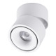 GloboStar® OMEGA-S 60299 Επιφανειακό LED Spot Downlight Φ10cm 12W 1500lm 36° AC 220-240V IP20 Φ10 x Υ10.5cm - Στρόγγυλο - Λευκό - Θερμό Λευκό 2700K - Bridgelux COB - 5 Years Warranty