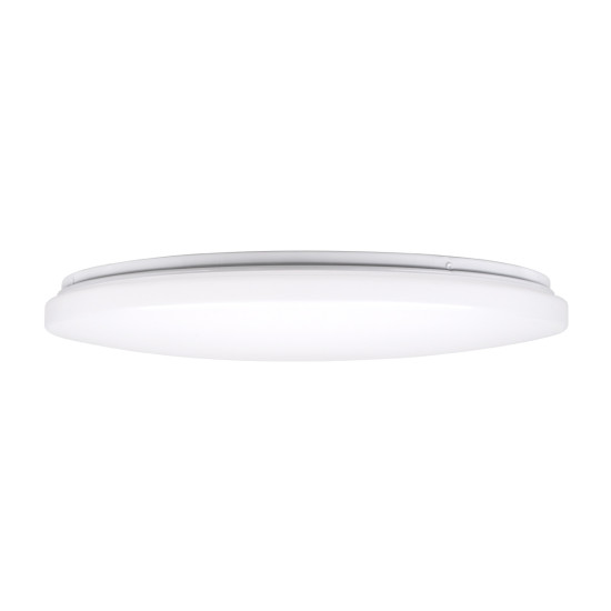 GloboStar® AVA 61017 Πλαφονιέρα Οροφής LED CCT 76W 8372lm 120° AC 220-240V - Εναλλαγή Φωτισμού μέσω Τηλεχειριστηρίου All In One Ψυχρό Λευκό 6000k+Φυσικό Λευκό 4500k+Θερμό Λευκό 2700k Dimmable Φ48cm - Λευκό - 3 Years Warranty