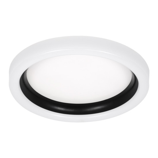 GloboStar® ARIANA 61034 Πλαφονιέρα Οροφής Κύκλος LED CCT 55W 6376lm 120° AC 220-240V - Εναλλαγή Φωτισμού μέσω Τηλεχειριστηρίου All In One Ψυχρό Λευκό 6000k+Φυσικό Λευκό 4500k+Θερμό Λευκό 2700k Dimmable Φ48cm - Μαύρο - 3 Years Warranty