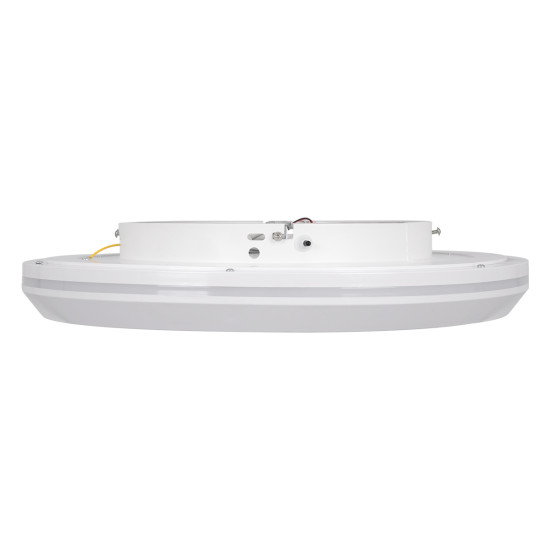 GloboStar® MELINA 61041 Πλαφονιέρα Οροφής Κύκλος LED CCT 55W 6376lm 120° AC 220-240V - Εναλλαγή Φωτισμού μέσω Τηλεχειριστηρίου All In One Ψυχρό Λευκό 6000k+Φυσικό Λευκό 4500k+Θερμό Λευκό 2700k Dimmable Φ48cm - Λευκό - 3 Years Warranty