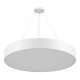 GloboStar® BURTON 61203-P Κρεμαστή Πλαφονιέρα Οροφής LED CCT 75W 8625lm 120° AC 220-240V - Εναλλαγή Φωτισμού μέσω Τηλεχειριστηρίου All In One Ψυχρό 6000k+Φυσικό 4500k+Θερμό 2700k Dimmable Φ60cm - Λευκό - 3 Years Warranty