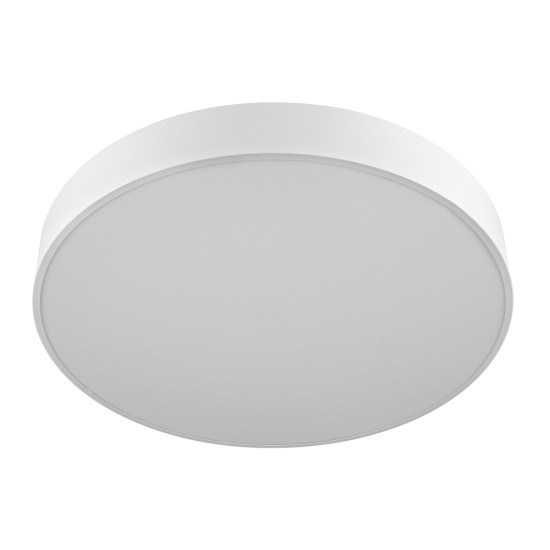 GloboStar® BURTON 61203-S Πλαφονιέρα Οροφής LED CCT 75W 8625lm 120° AC 220-240V - Εναλλαγή Φωτισμού μέσω Τηλεχειριστηρίου All In One Ψυχρό 6000k+Φυσικό 4500k+Θερμό 2700k Dimmable Φ60cm - Λευκό - 3 Years Warranty