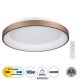 GloboStar® SALEM 61240 Πλαφονιέρα Οροφής Δαχτυλίδι-Κύκλος LED CCT 105W 12075lm 120° AC 220-240V - Εναλλαγή Φωτισμού μέσω Τηλεχειριστηρίου All In One Ψυχρό 6000k+Φυσικό 4500k+Θερμό 2700k Dimmable Φ60cm - Καφέ Χάλκινο - 3 Years Warranty