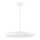 GloboStar® BARON 61255 Κρεμαστή Πλαφονιέρα Οροφής LED CCT 24W 2880lm 120° AC 220-240V - Εναλλαγή Φωτισμού μέσω Διακόπτη On/Off All In One Ψυχρό 6000k+Φυσικό 4500k+Θερμό 2700k Φ40 x Υ10cm - Λευκό - 3 Years Warranty