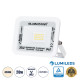 GloboStar® ATLAS 61408 Επαγγελματικός Προβολέας LED 20W 2400lm 120° AC 220-240V - Αδιάβροχος IP67 - Μ12 x Π2.5 x Υ9.5cm - Λευκό - Φυσικό Λευκό 4500K - LUMILEDS Chips - TÜV Rheinland Certified - 5 Years Warranty